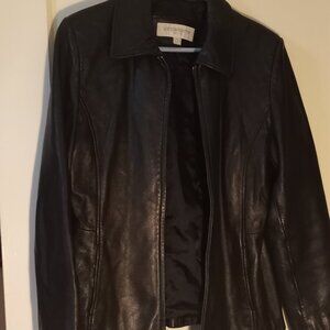 Liz Clairborne Petite Leather Jacket size LP